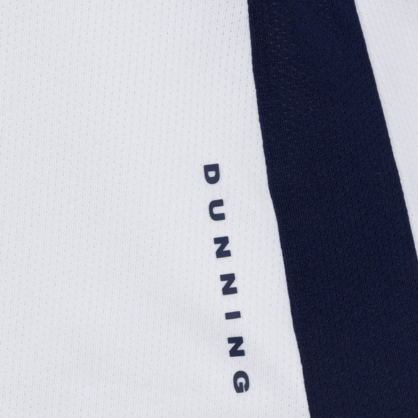 Dunning Moira Long Sleeve Ventilated Polo - White/Ebony - Skorzie