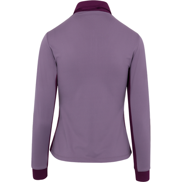 Dunning Moira Long Sleeve Ventilated Polo - Vintage/Plum Purple - Skorzie