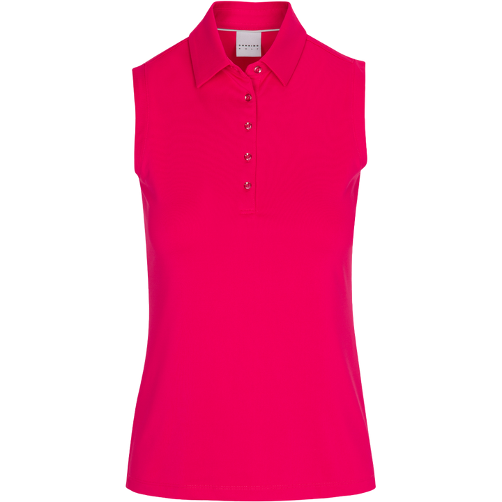 Dunning Player Alana Jersey Performance Sleeveless Polo - Dahlia - Skorzie
