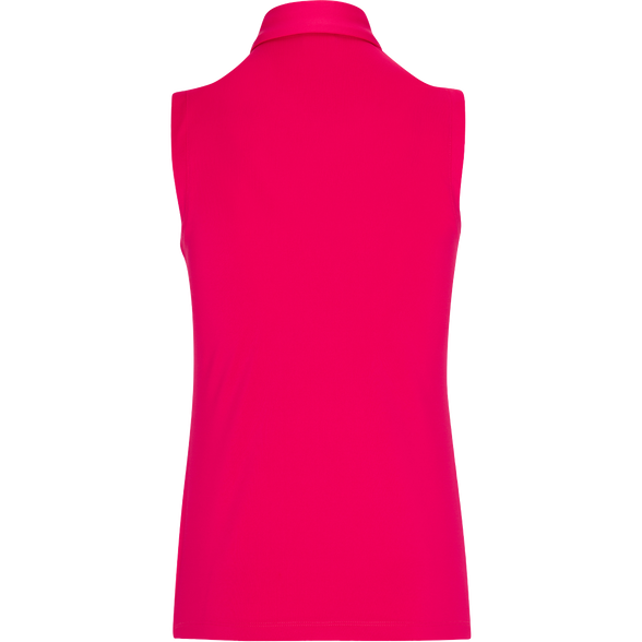 Dunning Player Alana Jersey Performance Sleeveless Polo - Dahlia - Skorzie