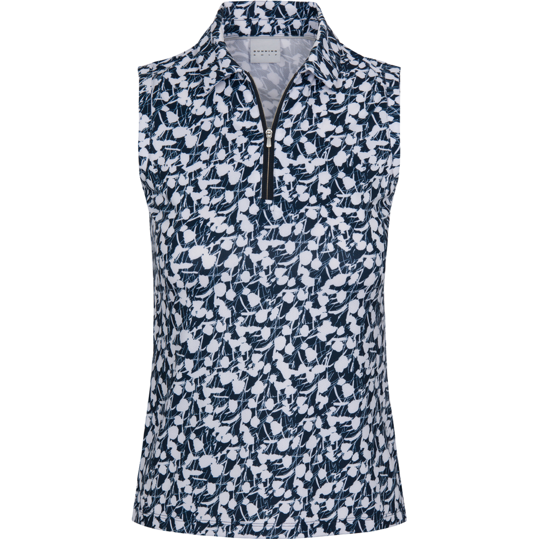 Dunning Golf Mohill Ventilated Performance Sleeveless Polo - Halo - Skorzie
