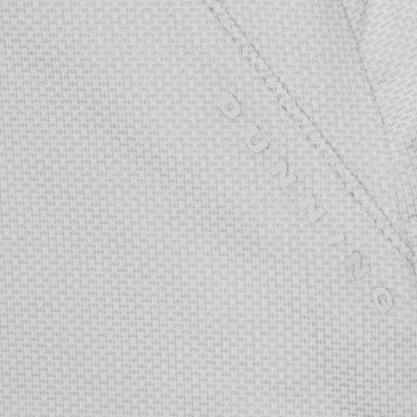 Dunning Camille Jacquard Performance Sleeveless Polo - Nimbus Cloud - Skorzie