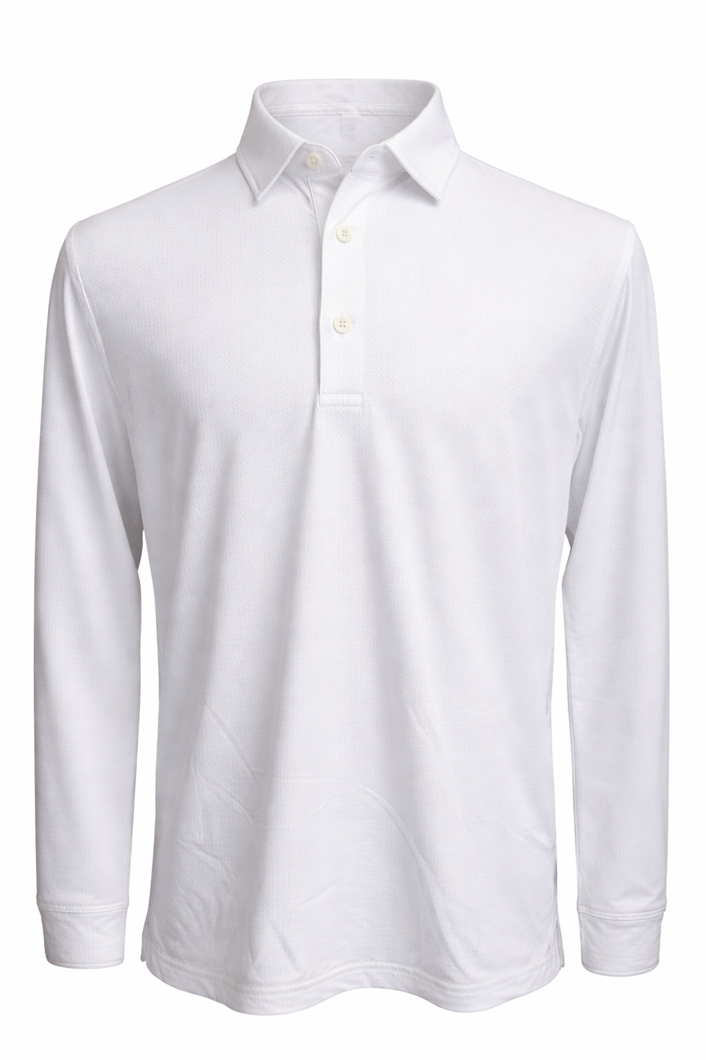 IBKUL Men's Long Sleeve Polo - White - XL - Skorzie