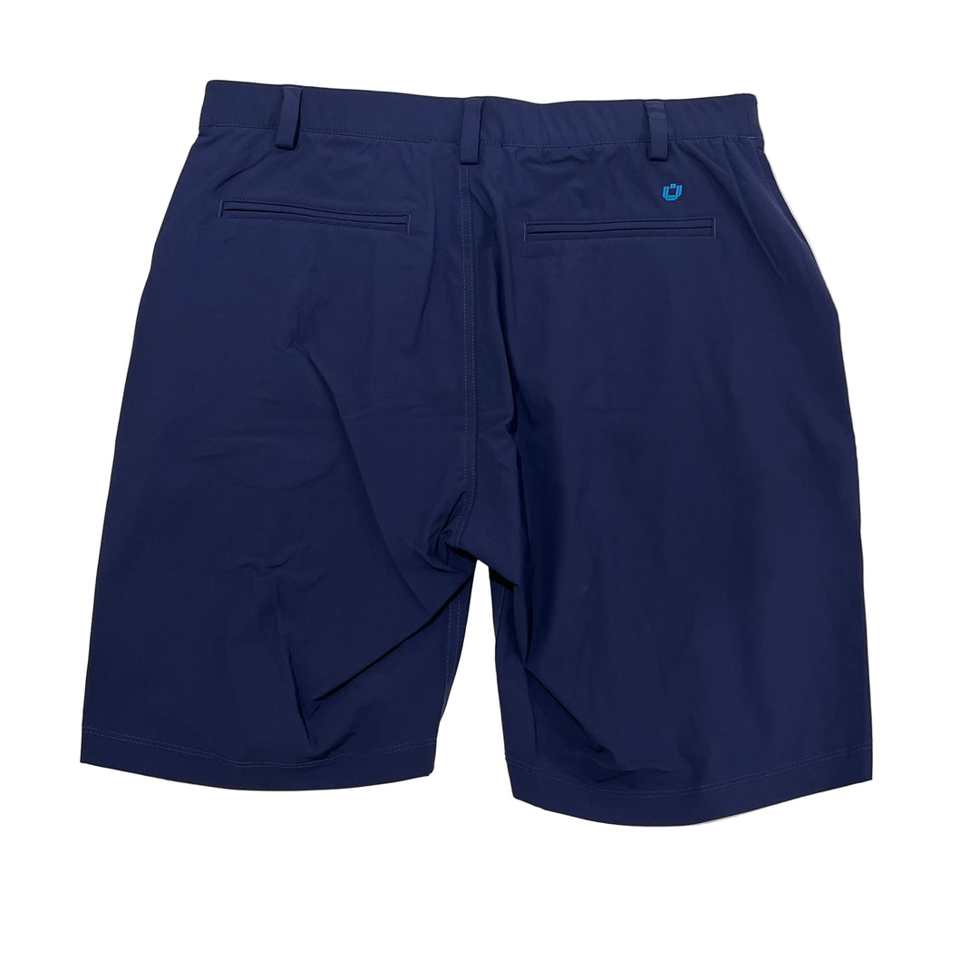 IBKUL Pull On Tailored Shorts (8.5") - Navy - Large - Skorzie