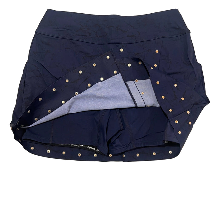 Foray Golf Studded Wrap Skirt 15.5" - Navy/Black Crackle - Medium - Skorzie