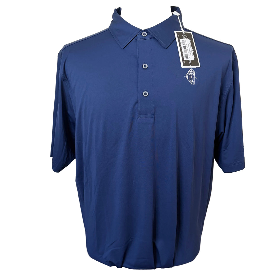 Bobby Jones Performance Jersey Solid Polo (w/ logo) - Summer Navy - Skorzie
