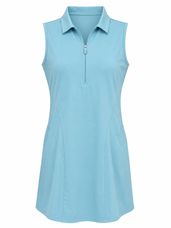 Puma Cruise Sleeveless Golf Dress (w/ logo) - Dusty Aqua