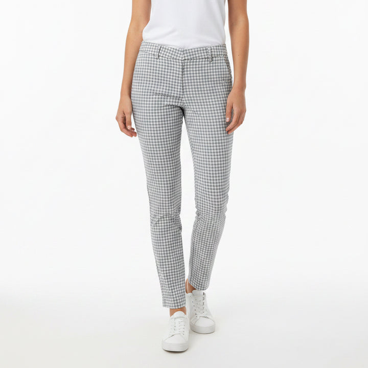 KJUS Women's Golf Pants Ikala 7/8 Treggings 27" Grey Gingham