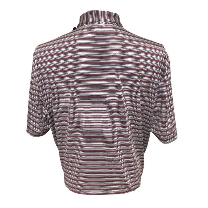 Greg Norman ML75 Stretch Panorama Stripe Polo - Caspian - Large - Skorzie