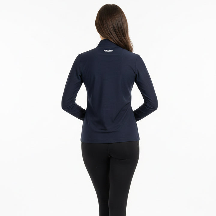 Straight Down Women's Quarter-Zip Mylite New Indigo Size S