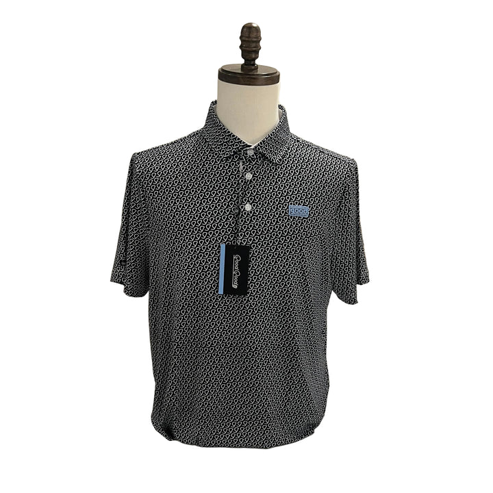 Good Good Golf Good Drive Polo - Black/White - Skorzie