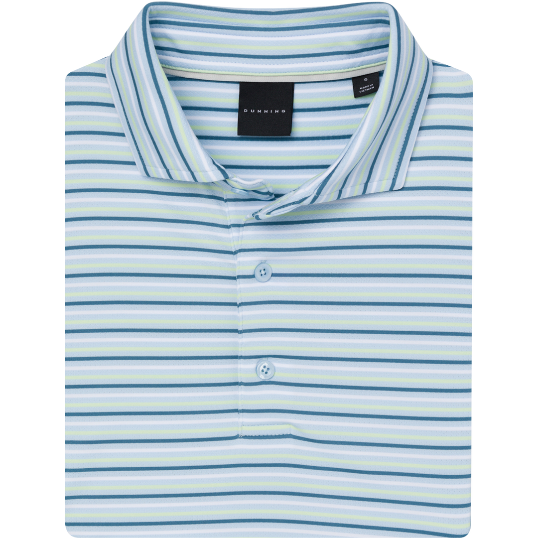Dunning Golf: Bolerno Ventilated Performance Polo - Cashmere Blue - Skorzie