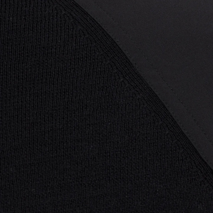 Dunning Mens Long Sleeve Player Wind Sweater Zip Mock - Black