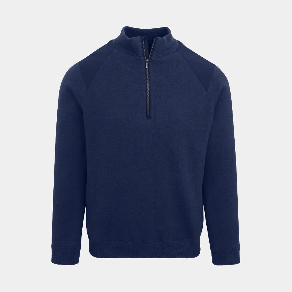 Dunning Mens Long Sleeve Zip Player Wind Sweater - Halo