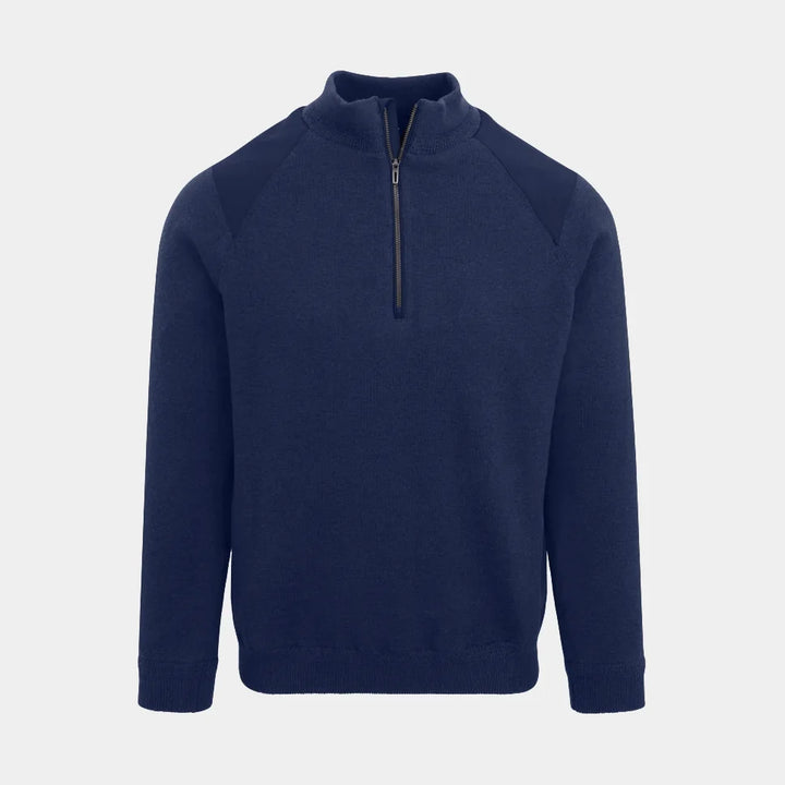Dunning Mens Long Sleeve Zip Player Wind Sweater - Halo