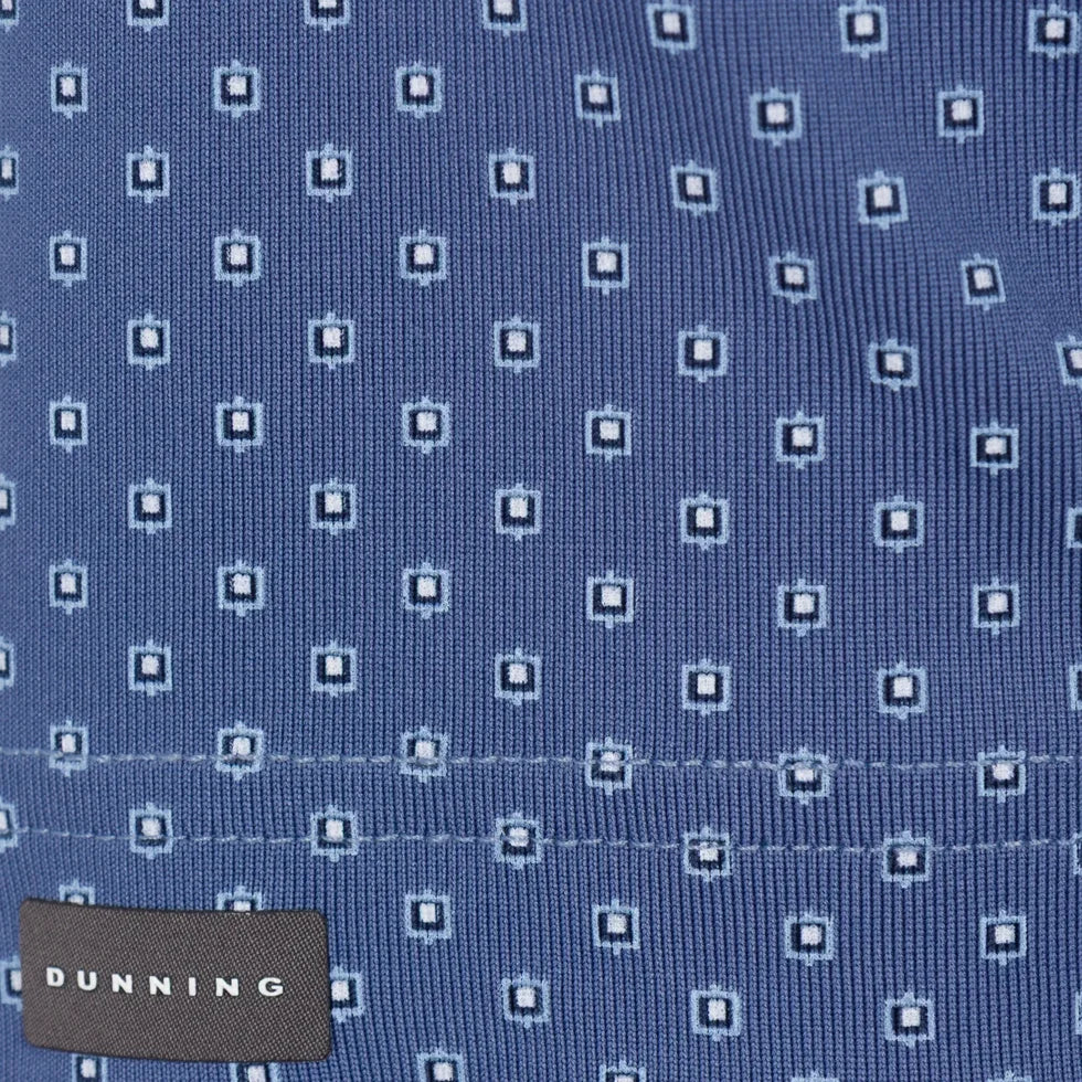 Dunning Mens Adelson Jersey Short Sleeve Polo - Monte Carlo Blue