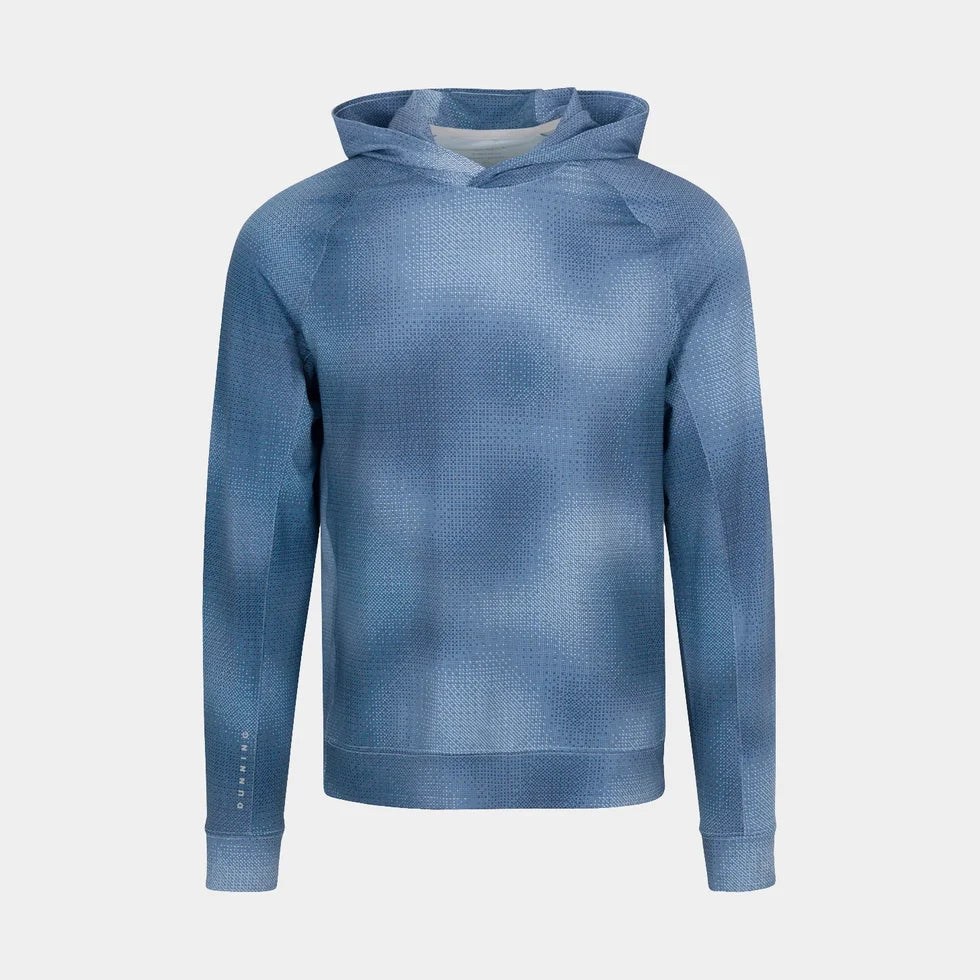 Dunning Mens Long Sleeve Camo Performance Hoodie - Halo