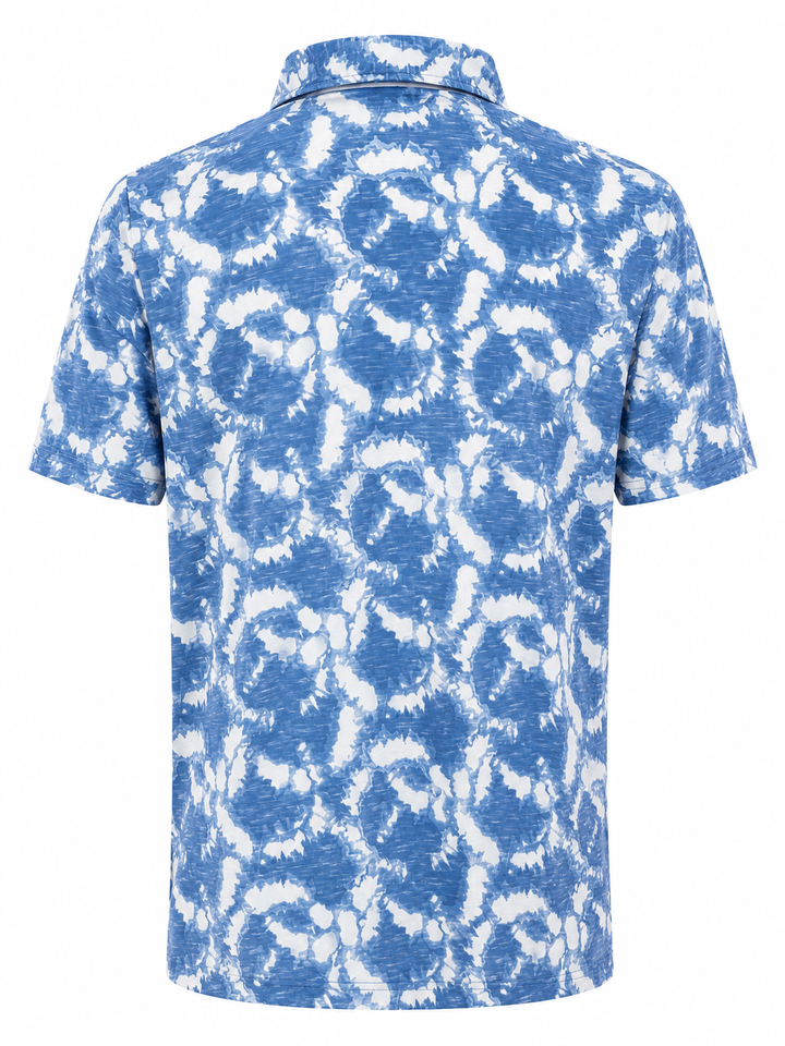 B Draddy Bungalow Polo (w/ logo) - Indigo - XL