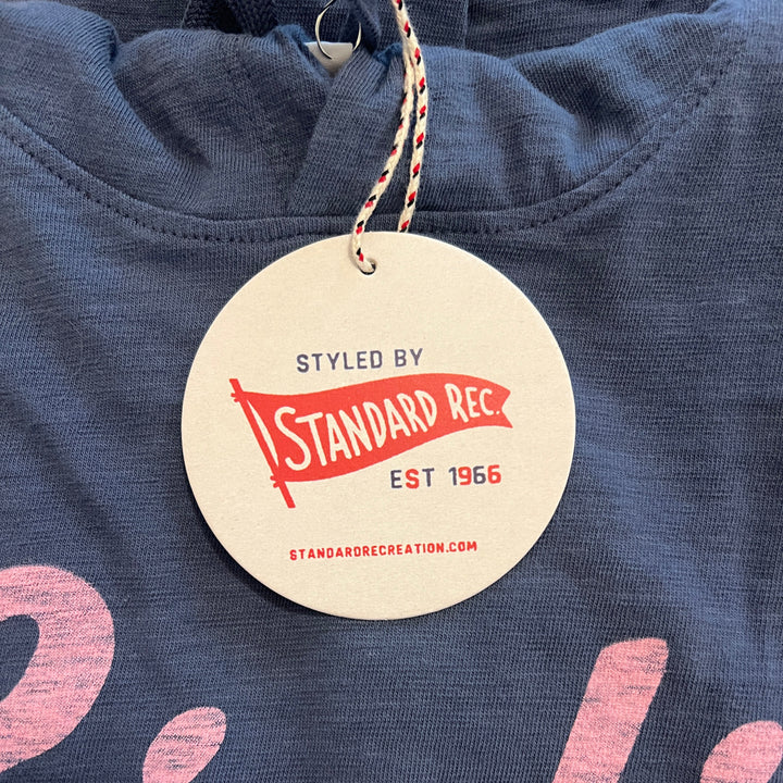 Standard Recreation Hooded LS (w/ logo) - Dusty Blue (FINAL SALE ITEM)