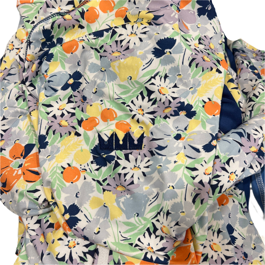 RLX 1/4 Zip Pullover (w/ logo) - Floral Print - Skorzie