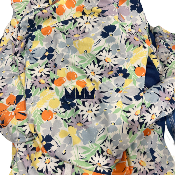 RLX 1/4 Zip Pullover (w/ logo) - Floral Print - Skorzie
