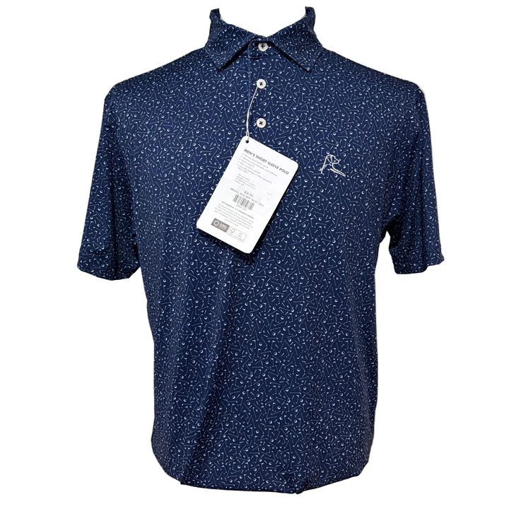Rhoback Mulligan Performance Polo (w/logo) - Admiral Navy - Skorzie