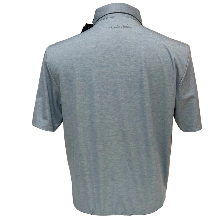 Travis Mathew Playmaker Polo (w/ logo) - Heather Copen Blue - Skorzie