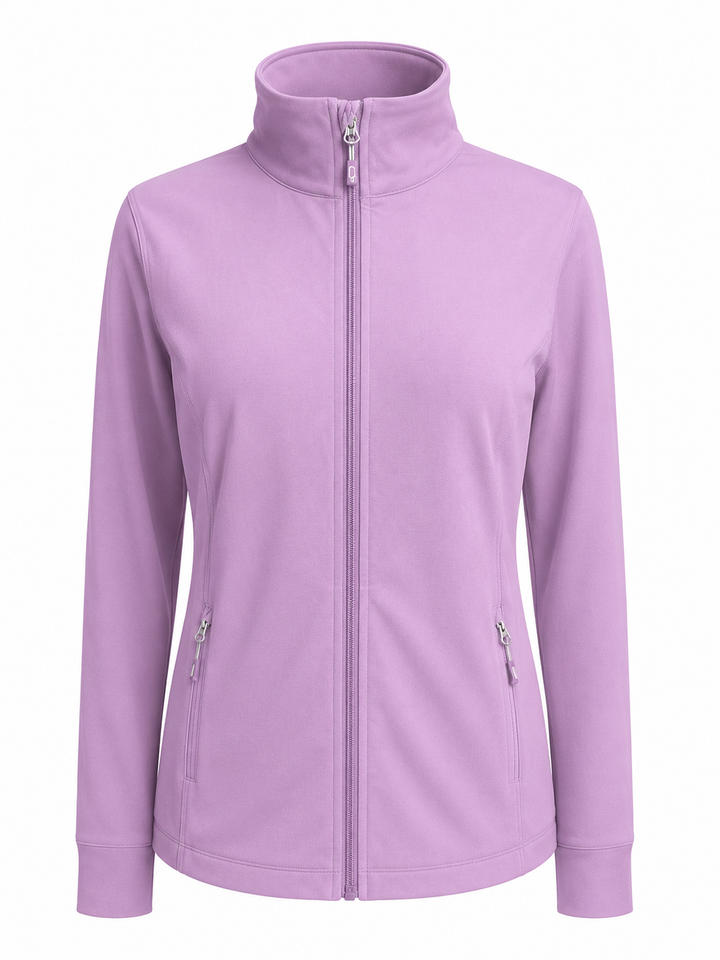 Sunice Women's Eve Full Zip Jacket (w/ logo) - Lupin Melange