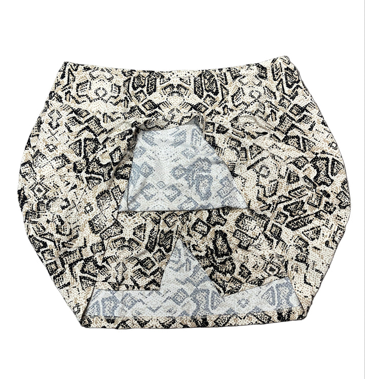 IBKUL Reptile Print Skort 17" -Tan/Black - Skorzie