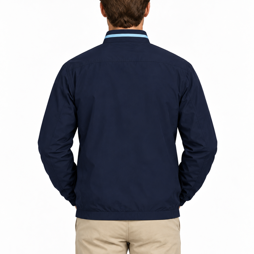 Greg Norman Men's Golf Jacket Scorecard Full-Zip Navy Size L