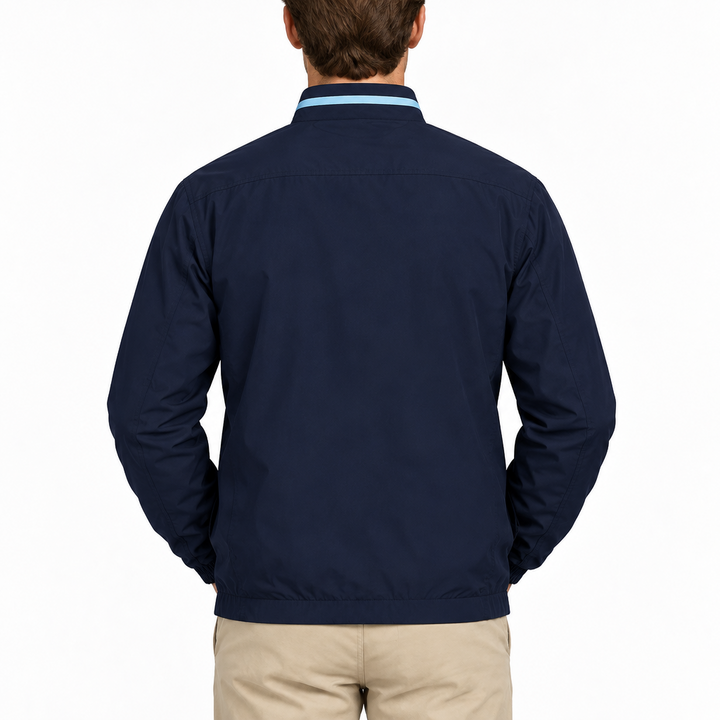 Greg Norman Men's Golf Jacket Scorecard Full-Zip Navy Size L