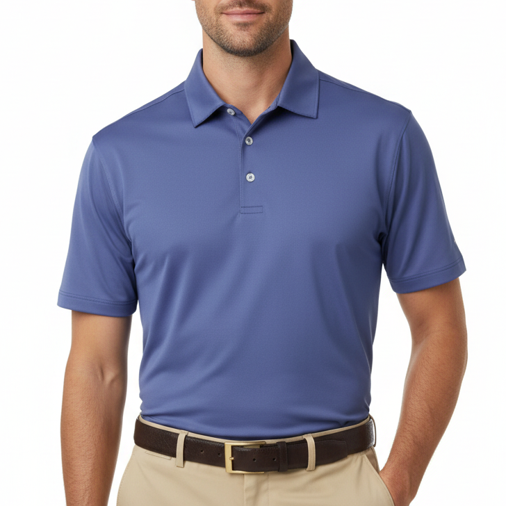 Straight Down Men's Golf Polo Sullivan Moonlight Size L