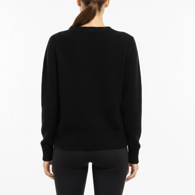 Beach Riot Callie Sweater - Black Bow - X-Small - Skorzie