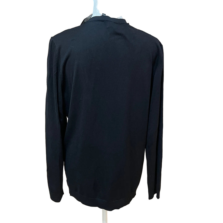 Golftini Stretch V-Neck Sweater (w/logo) - Black - X-Large - Skorzie