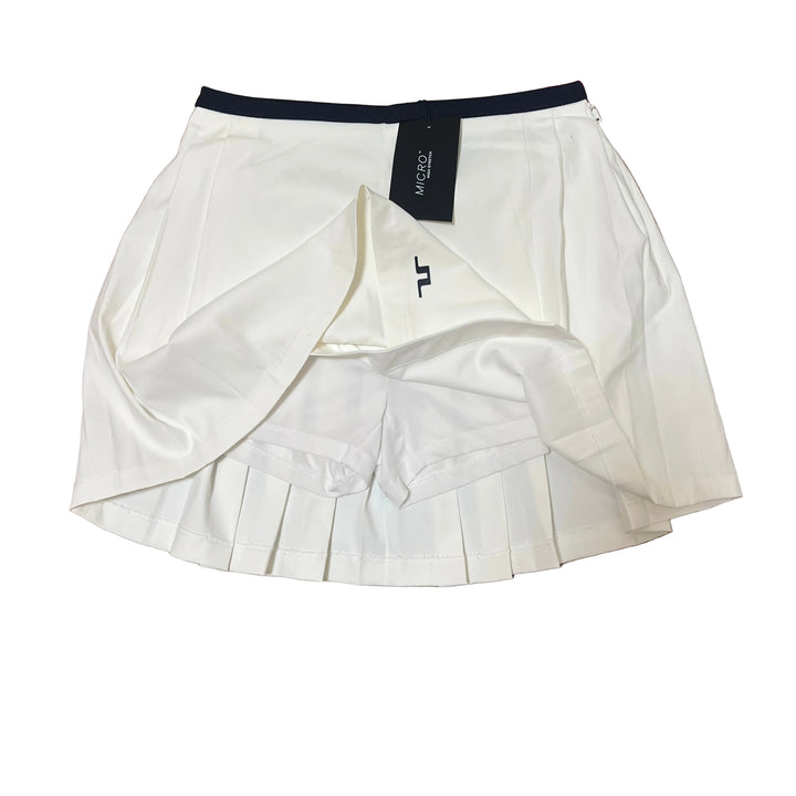 J. Lindeberg Sierra Pleat Skort (17”) - White - Medium