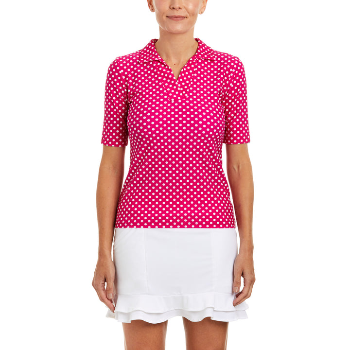 Tzu Tzu Daisy Polo Top - Hotty Dotty