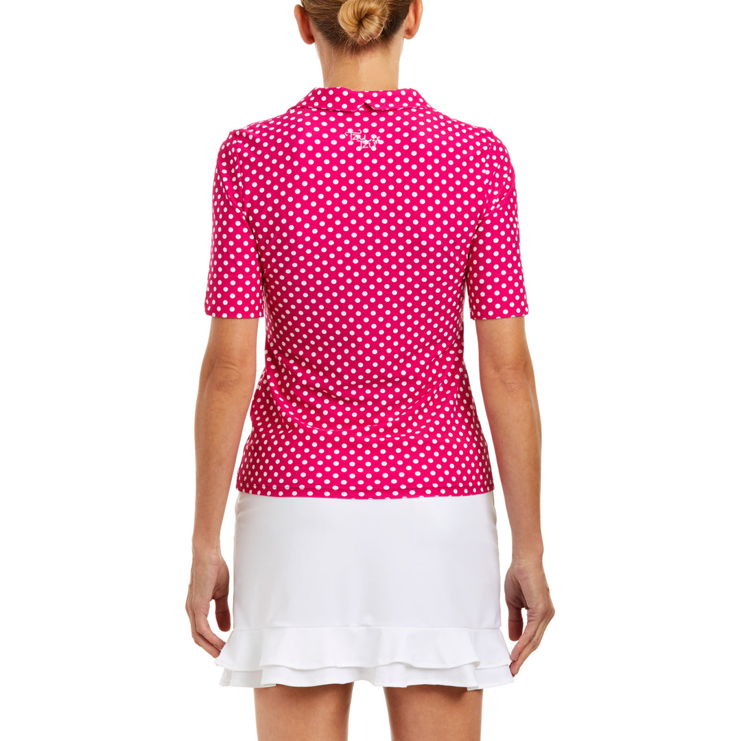 Tzu Tzu Daisy Polo Top - Hotty Dotty