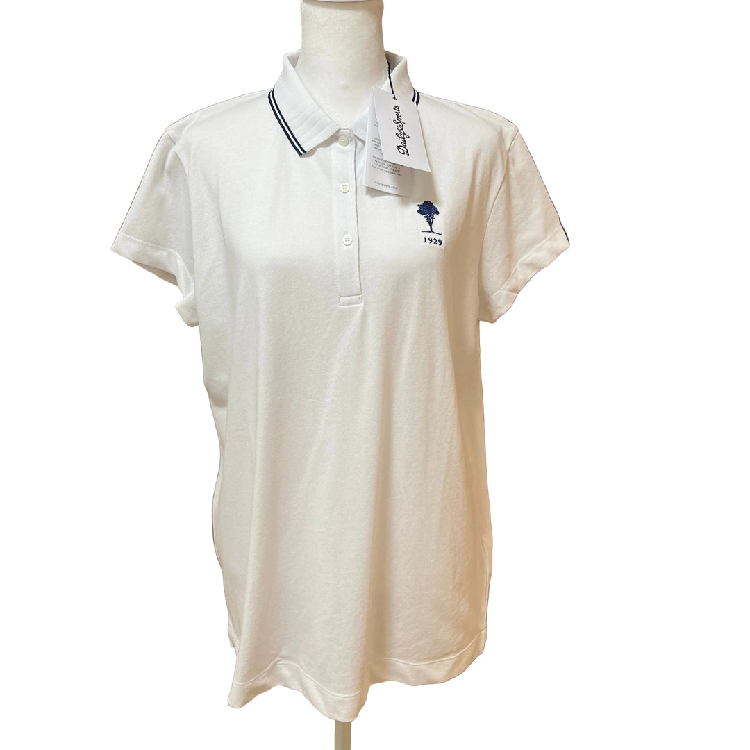 Daily Sports Candy Cap SS Polo (w/ logo) - White - X-Large - Skorzie