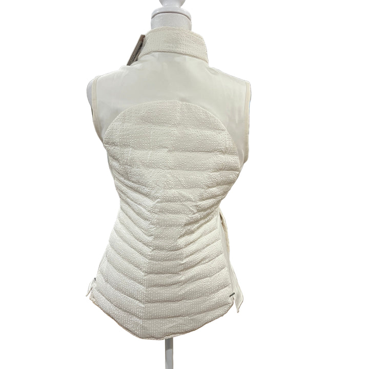 Peter Millar Fuse Seersucker Hybrid Golf Vest - Ivory - Small