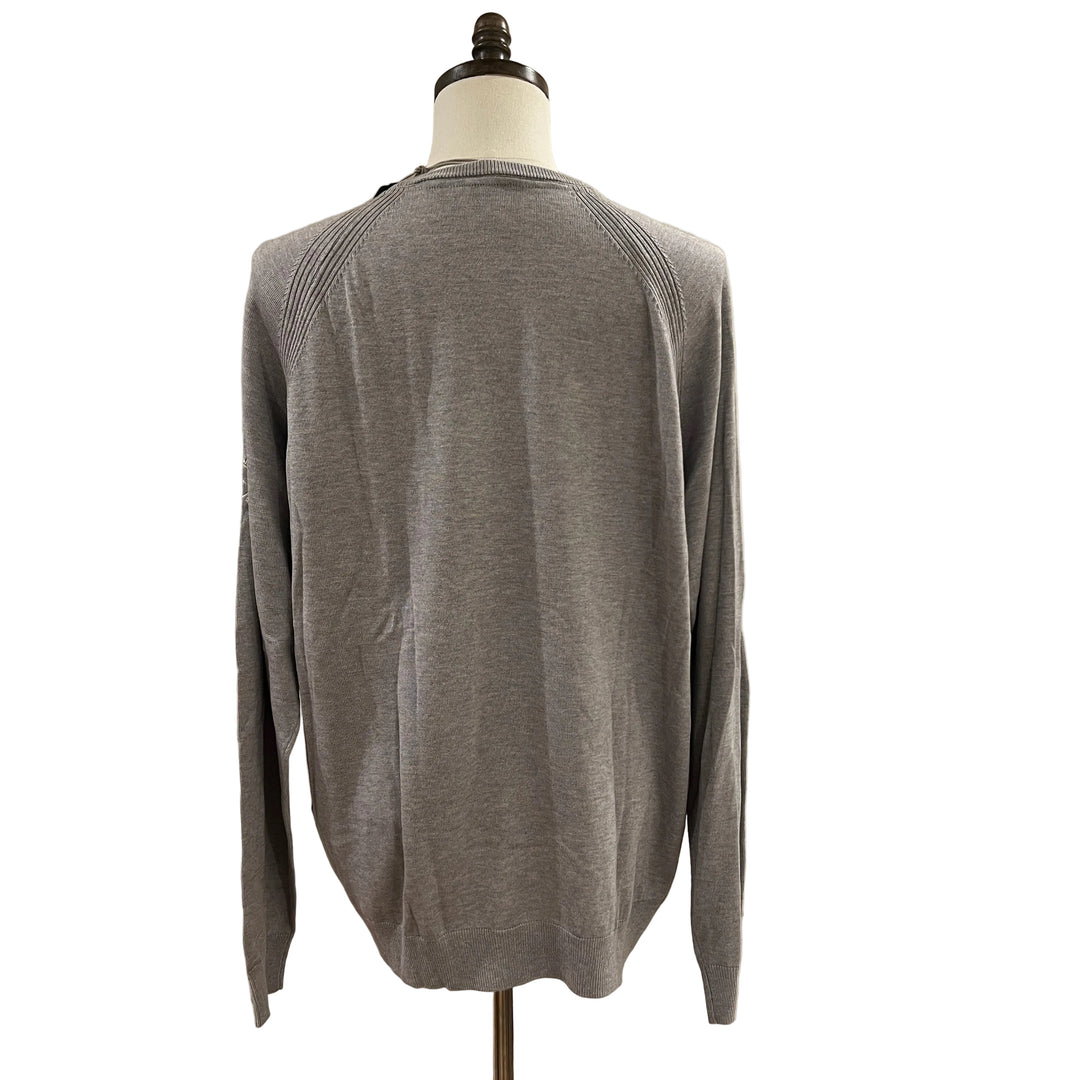 FootJoy Crewneck Sweater (w/logo) - Heather Grey - X-Large - Skorzie