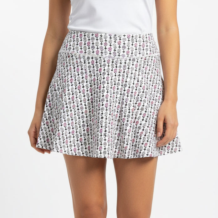 Smith & Quinn Women's Golf Skort Grey 14" Falling Petals Size XS