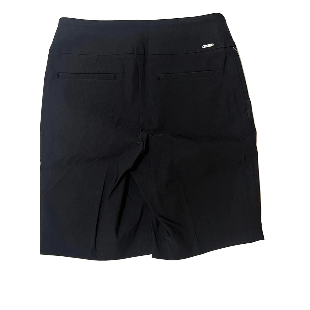 Swing Control Women’s Techno Stretch Printed Golf Short (10") - Black - 4 - Skorzie