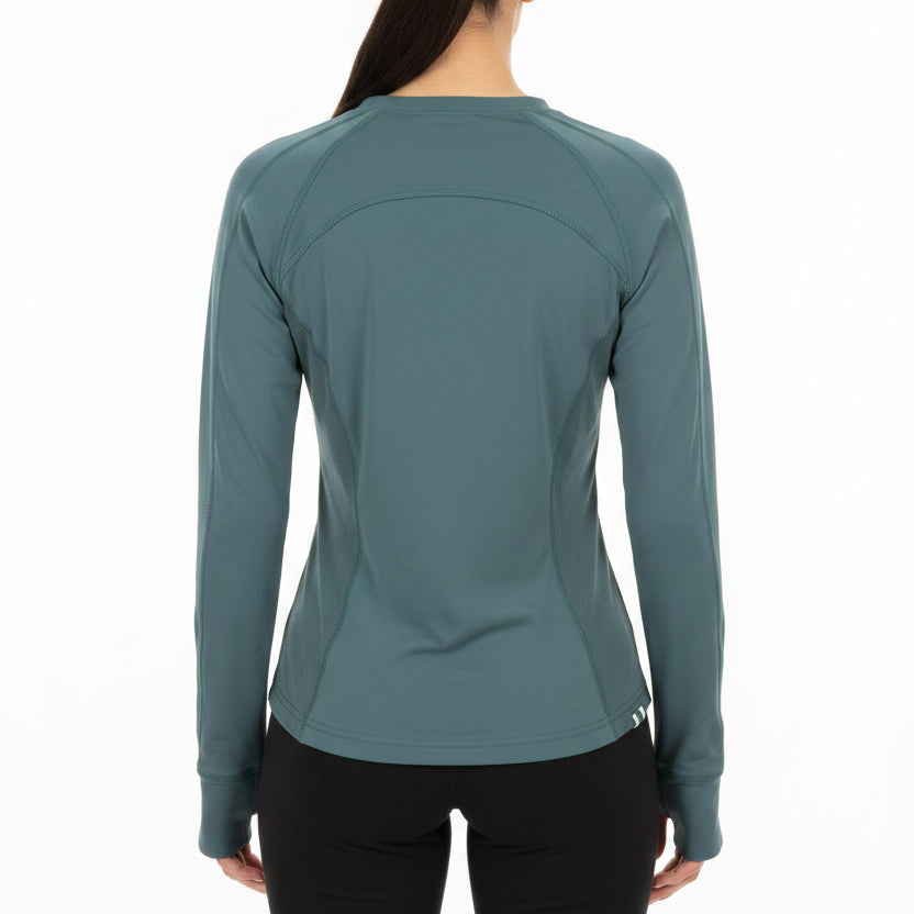 Fore All Women's Golf Top Marie Long Sleeve Green Size S