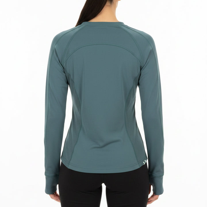 Fore All Women's Golf Top Marie Long Sleeve Green Size S