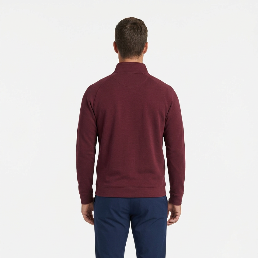 Rhone Men's 1/4 Zip DreamState Bordeaux Red Size XL - Skorzie