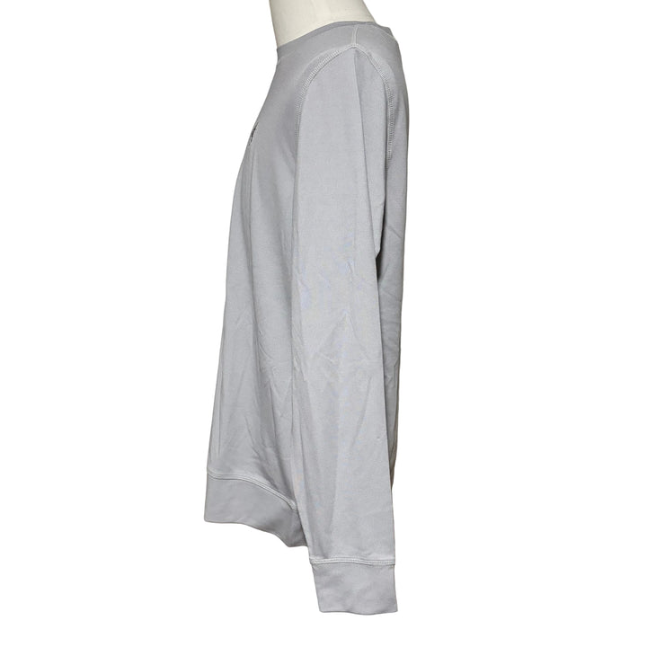 G/FORE Performance Pique Crewneck Layer (w/logo) - Light Grey - Skorzie