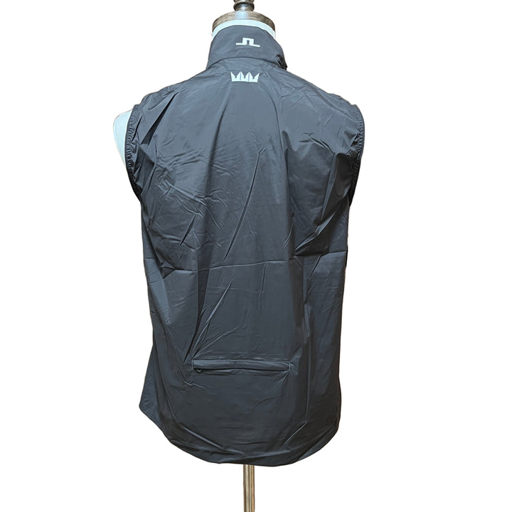 J.Lindeberg Ash Light Packable Vest (w/logo) - Volcanic Ash - Small - Skorzie