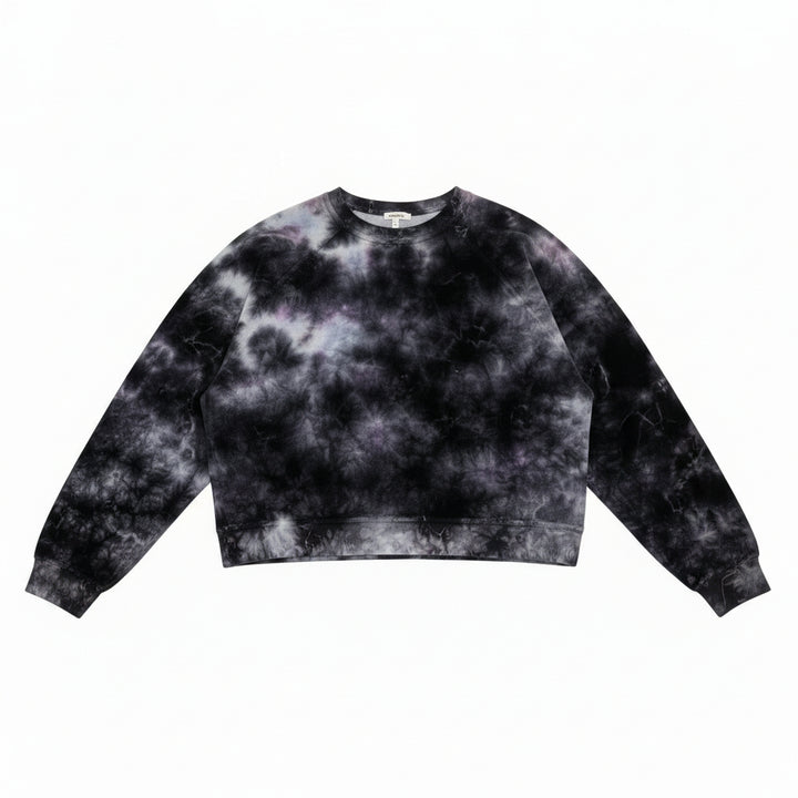 Electric & Rose Velour Sweatshirt - Onyx Tie Dye - X-Small - Skorzie