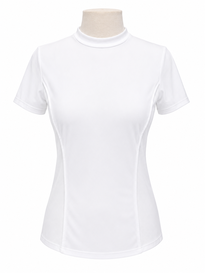 Kinona Magic Mesh Short Sleeve Golf Top - White