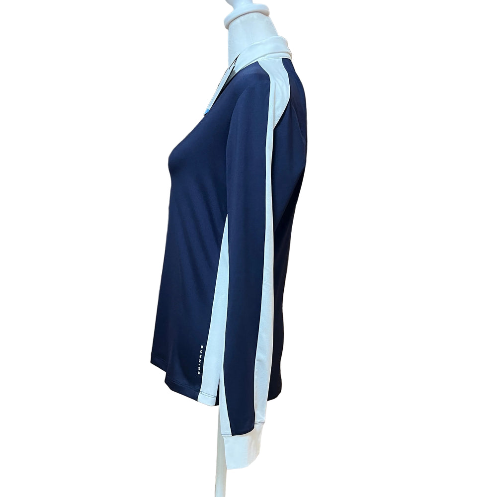 Dunning Moira Ventilated Long Sleeve Polo - Night Sky - Small - Skorzie